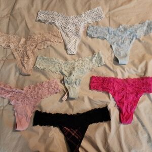 Lot of 7 M VS lace thongs